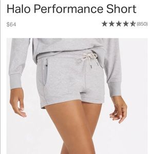 Vuori halo performance shorts grey NWT size XS